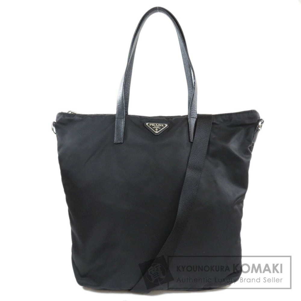 Prada Tessuto tote Shoulder Bag Black